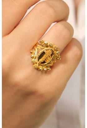 TUĞRA MOTİFLİ DORİKA YÜZÜK 22 AYAR A077273