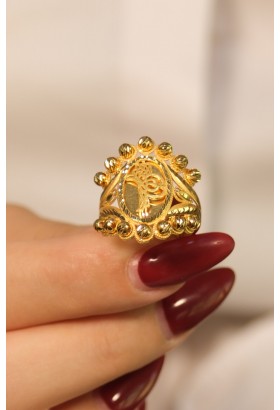 TUĞRA MOTİFLİ DORİKA YÜZÜK 22 AYAR A077273