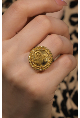 TUĞRALI DORİKA YÜZÜK 22 AYAR A077296 TUĞRALI DORİKA YÜZÜK 22 AYAR A077296