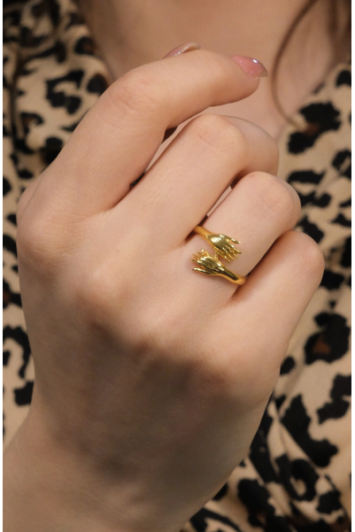 PARMAĞI SARAN EL MODEL YÜZÜK 22 AYAR A077505 PARMAĞI SARAN EL MODEL YÜZÜK 22 AYAR A077505