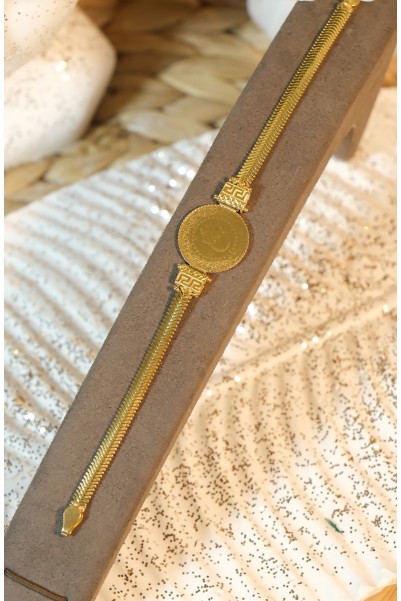 ÇEYREKLİ BALIK SIRTI BİLEKLİK 22 AYAR A077533