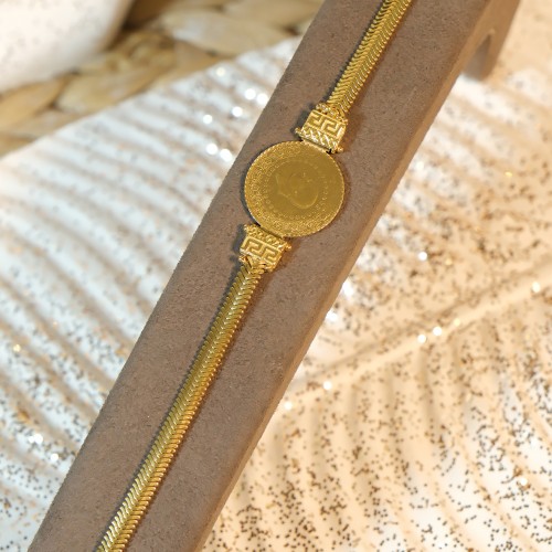 ÇEYREKLİ BALIK SIRTI BİLEKLİK 22 AYAR A077533 ÇEYREKLİ BALIK SIRTI BİLEKLİK 22 AYAR A077533