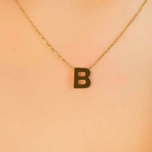 B HARF KOLYE 22 AYAR A077584 B HARF KOLYE 22 AYAR A077584