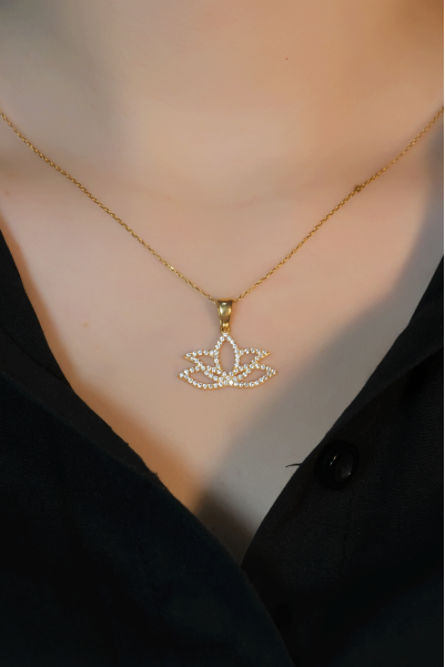 LOTUS ÇİÇEĞİ KOLYE 22 AYAR A077948 LOTUS ÇİÇEĞİ KOLYE 22 AYAR A077948