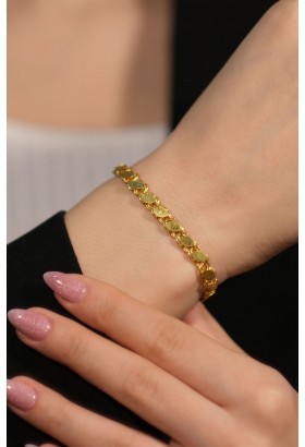 PULLU ZİNCİR BİLEKLİK 22 AYAR A078043