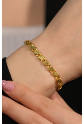 PULLU ZİNCİR BİLEKLİK 22 AYAR A078043