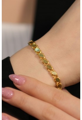 PULLU ZİNCİR BİLEKLİK 22 AYAR A078046