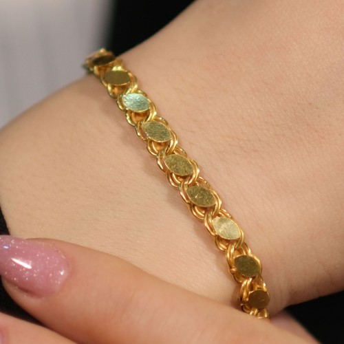 PULLU ZİNCİR BİLEKLİK 22 AYAR A078046 PULLU ZİNCİR BİLEKLİK 22 AYAR A078046