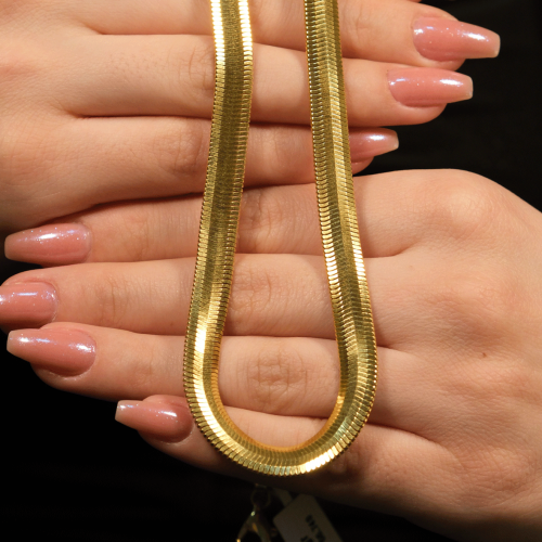 BALIK SIRTI ZİNCİR KOLYE 22 AYAR A078158 BALIK SIRTI ZİNCİR KOLYE 22 AYAR A078158