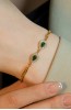 YEŞİL DAMLA TAŞLI BİLEKLİK 22 AYAR A078437
