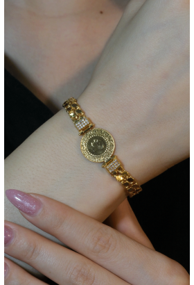 PULLU ZİNCİR ÇEYREKLİ BİLEKLİK 22 AYAR A078439