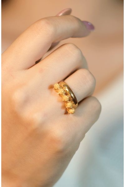 DORİKALI İKİSİ BİR ARADA ALYANS YÜZÜK 22 AYAR A078558 DORİKALI İKİSİ BİR ARADA ALYANS YÜZÜK 22 AYAR A078558