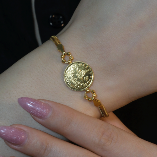 REŞAT ÇEYREKLİ BALIK SIRTI BİLEKLİK 22 AYAR A078805 REŞAT ÇEYREKLİ BALIK SIRTI BİLEKLİK 22 AYAR A078805