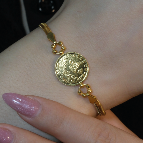 REŞAT ÇEYREKLİ BALIK SIRTI BİLEKLİK 22 AYAR A078805 REŞAT ÇEYREKLİ BALIK SIRTI BİLEKLİK 22 AYAR A078805