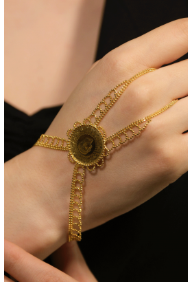 YARIM ALTINLI ŞAHMERAN BİLEKLİK 22 AYAR A078949