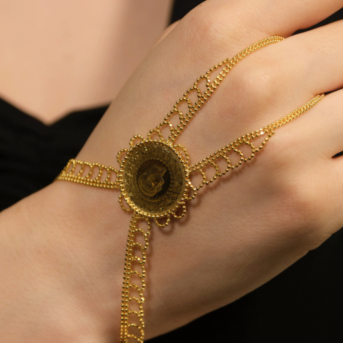 YARIM ALTINLI ŞAHMERAN BİLEKLİK 22 AYAR A078949 YARIM ALTINLI ŞAHMERAN BİLEKLİK 22 AYAR A078949