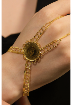 YARIM ALTINLI ŞAHMERAN BİLEKLİK 22 AYAR A078949