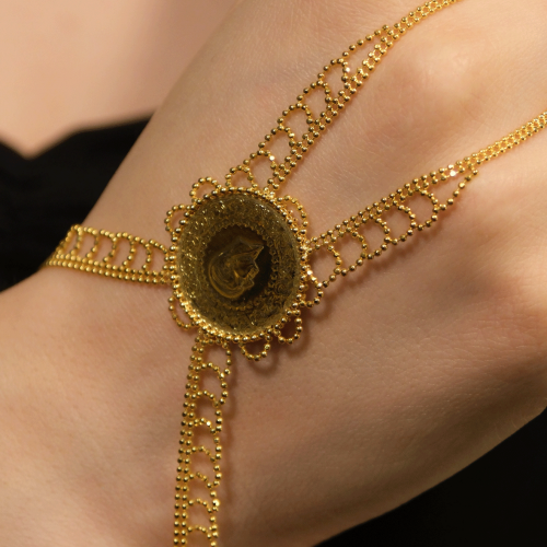 YARIM ALTINLI ŞAHMERAN BİLEKLİK 22 AYAR A078949 YARIM ALTINLI ŞAHMERAN BİLEKLİK 22 AYAR A078949