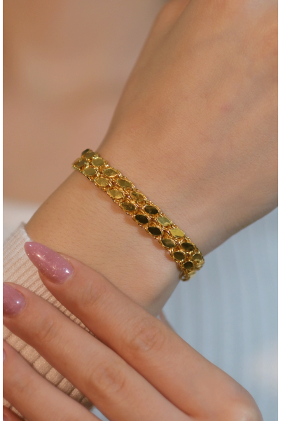 PULLU ZİNCİR BİLEKLİK 22 AYAR A079067