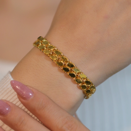 PULLU ZİNCİR BİLEKLİK 22 AYAR A079067 PULLU ZİNCİR BİLEKLİK 22 AYAR A079067