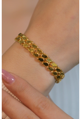 PULLU ZİNCİR BİLEKLİK 22 AYAR A079067