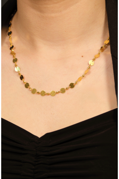 DORİKALI PUL ZİNCİR KOLYE 22 AYAR A079455 DORİKALI PUL ZİNCİR KOLYE 22 AYAR A079455