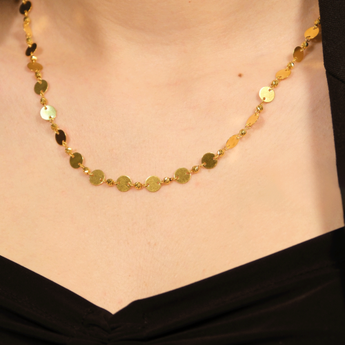 DORİKALI PUL ZİNCİR KOLYE 22 AYAR A079455 DORİKALI PUL ZİNCİR KOLYE 22 AYAR A079455