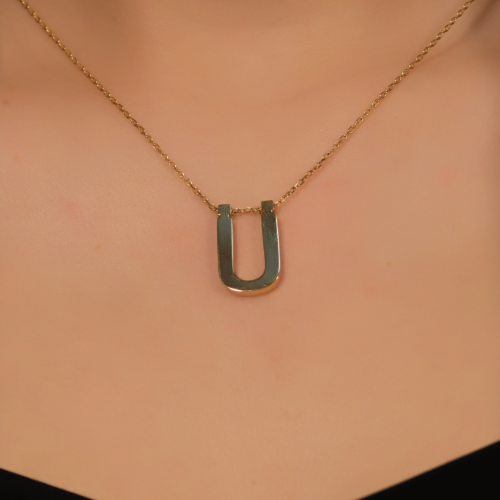 Ü HARF KOLYE 22 AYAR A079464