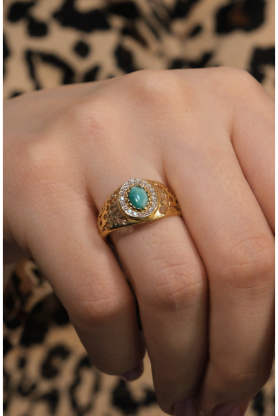 FİRUZE TAŞLI YÜZÜK 22 AYAR A079554