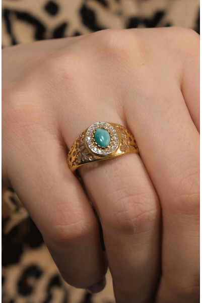 FİRUZE TAŞLI YÜZÜK 22 AYAR A079554