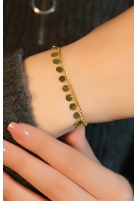 PULLU ZİNCİR BİLEKLİK 22 AYAR A079720 PULLU ZİNCİR BİLEKLİK 22 AYAR A079720