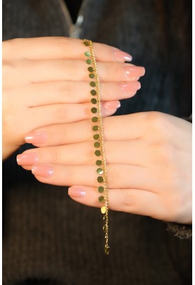 PULLU ZİNCİR BİLEKLİK 22 AYAR A079720 PULLU ZİNCİR BİLEKLİK 22 AYAR A079720