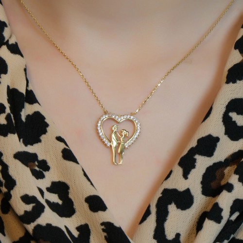 KALPLİ ÇİFT KOLYE 22 AYAR A079974