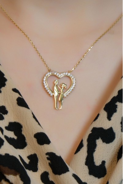 KALPLİ ÇİFT KOLYE 22 AYAR A079974 KALPLİ ÇİFT KOLYE 22 AYAR A079974