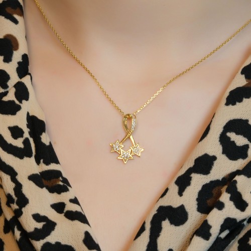 SONSUZLUK MODEL YILDIZ KOLYE 22 AYAR A079978 SONSUZLUK MODEL YILDIZ KOLYE 22 AYAR A079978