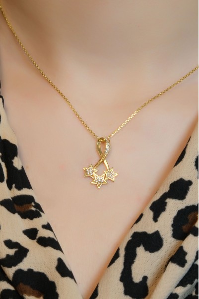 SONSUZLUK MODEL YILDIZ KOLYE 22 AYAR A079978 SONSUZLUK MODEL YILDIZ KOLYE 22 AYAR A079978