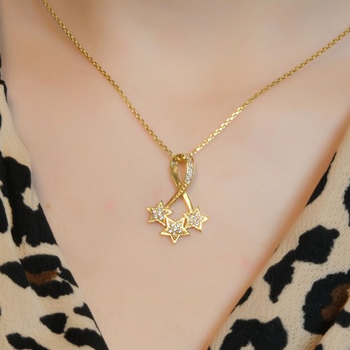 SONSUZLUK MODEL YILDIZ KOLYE 22 AYAR A079978 SONSUZLUK MODEL YILDIZ KOLYE 22 AYAR A079978