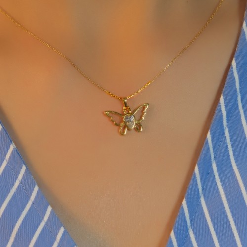 KELEBEK KOLYE 22 AYAR A080103 KELEBEK KOLYE 22 AYAR A080103