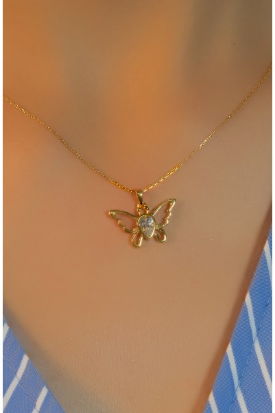 KELEBEK KOLYE 22 AYAR A080103 KELEBEK KOLYE 22 AYAR A080103