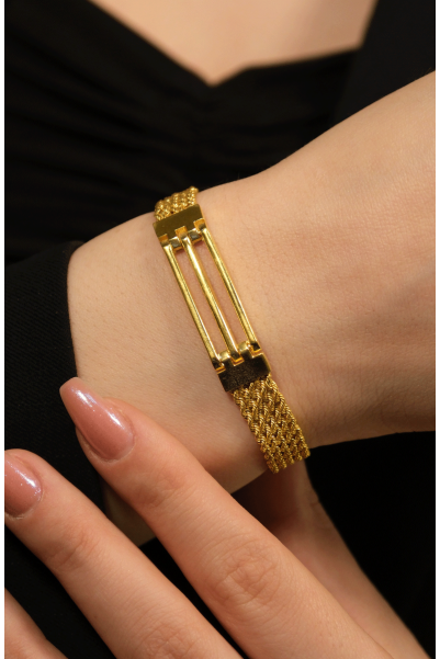 HALAT ZİNCİR KABURGA BİLEKLİK 22 AYAR A080370