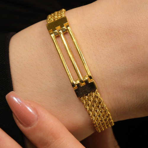 HALAT ZİNCİR KABURGA BİLEKLİK 22 AYAR A080370 HALAT ZİNCİR KABURGA BİLEKLİK 22 AYAR A080370