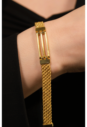 HALAT ZİNCİR KABURGA BİLEKLİK 22 AYAR A080370