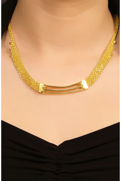 HALAT ZİNCİR KABURGA KOLYE 22 AYAR A080372