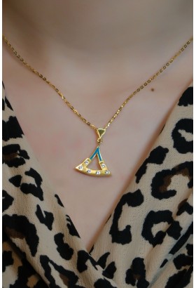 ÜÇGEN MODEL KOLYE 22 AYAR A080381 ÜÇGEN MODEL KOLYE 22 AYAR A080381