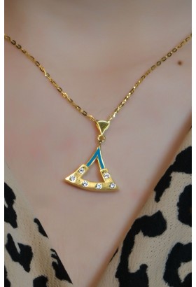 ÜÇGEN MODEL KOLYE 22 AYAR A080381 ÜÇGEN MODEL KOLYE 22 AYAR A080381