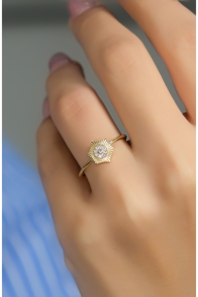 FANTAZİ YÜZÜK 14 AYAR A080548