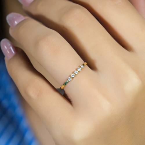 BEŞTAŞ YÜZÜK 14 AYAR A080552 BEŞTAŞ YÜZÜK 14 AYAR A080552