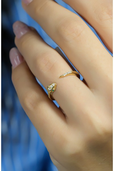 YILAN MODEL YÜZÜK 14 AYAR A080556