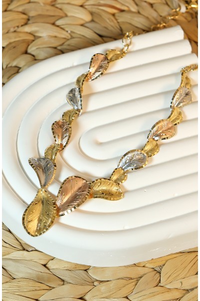 YAPRAK MODEL KOLYE 14 AYAR A081589