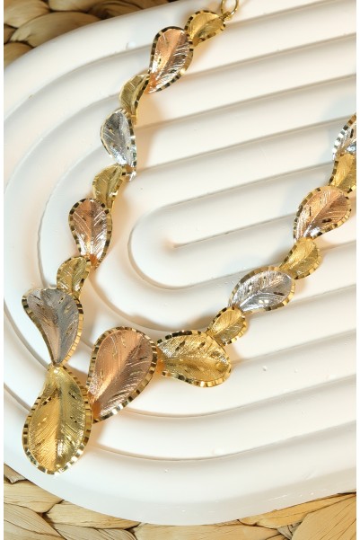 YAPRAK MODEL KOLYE 14 AYAR A081589